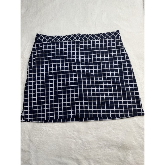 New IZOD Golf Swingflex Skort Stretch Navy White Pickleball Activewear‎ Size 12 - Picture 1 of 14